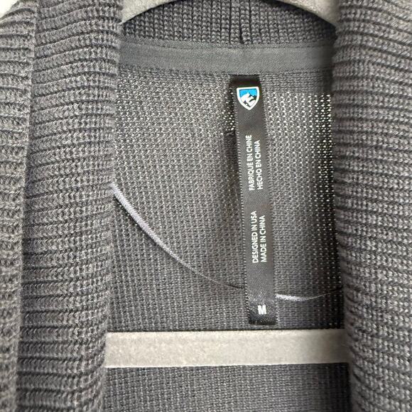 Kuhl Geneva Long Sweater Cardigan Dark Gray Sz M Casual Comfort Minimalist - Picture 3 of 8